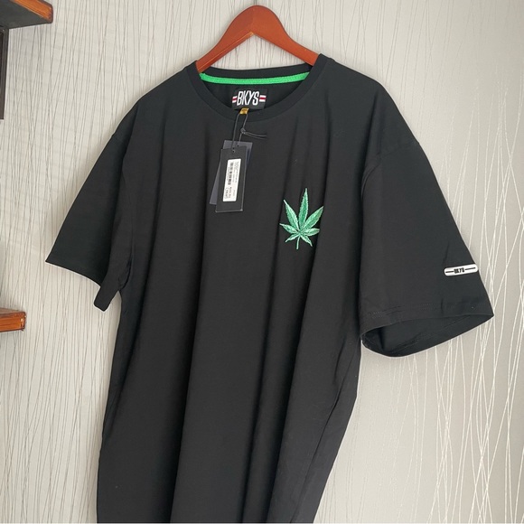 BKYS Original Leaf Tee Black Size XXL - Picture 2 of 6